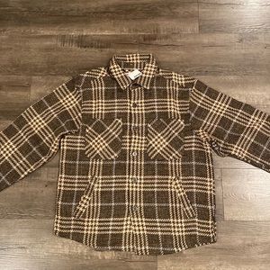 EPTM Brown Heavy Flannel Size Large